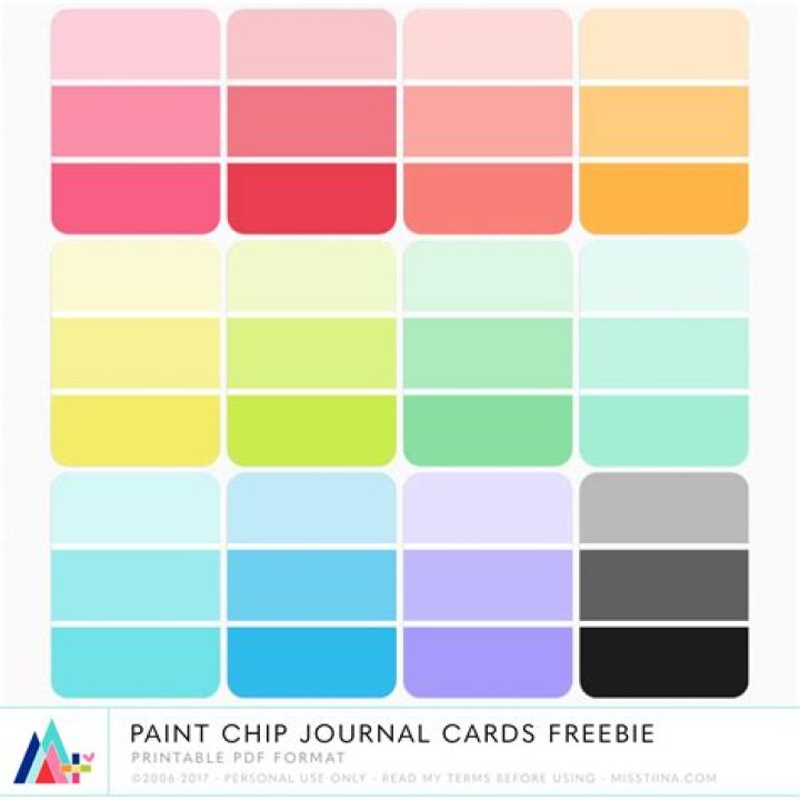Printable Paint Samples