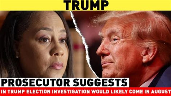 Prosecutor suggests any indictments in Trump election investigation