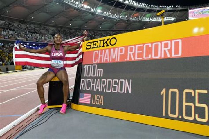 Sha&rsquo;Carri Richardson Wins NYC Grand Prix in Unexpected Outfit