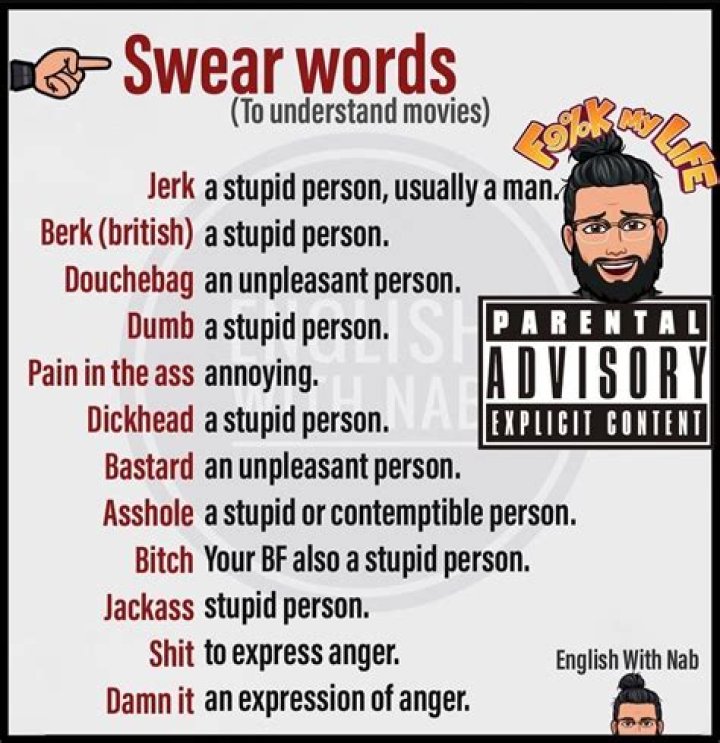 Swear Words 65 Swear Words in English that You Should Never Use Love