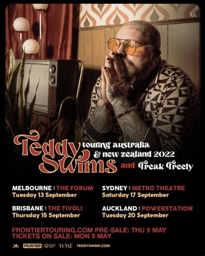 TEDDY SWIMS announces debut Headline Tour of Australia & New Zealand