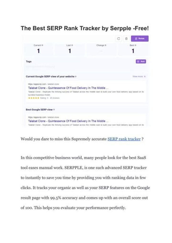 The Best SERP Rank Tracker by Serpple Free! Would you da&hellip; Flickr