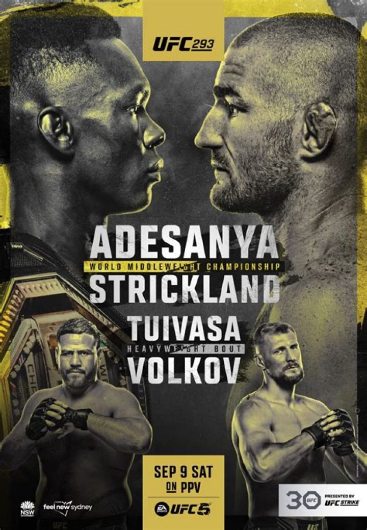 UFC 293 Israel Adesanya vs. Sean Strickland Live Results & Highlights