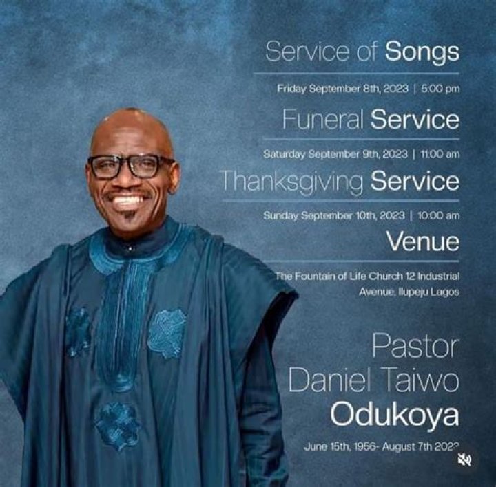 Understanding The Tragic Passing Of Pastor Taiwo Odukoya: Causes And Implications