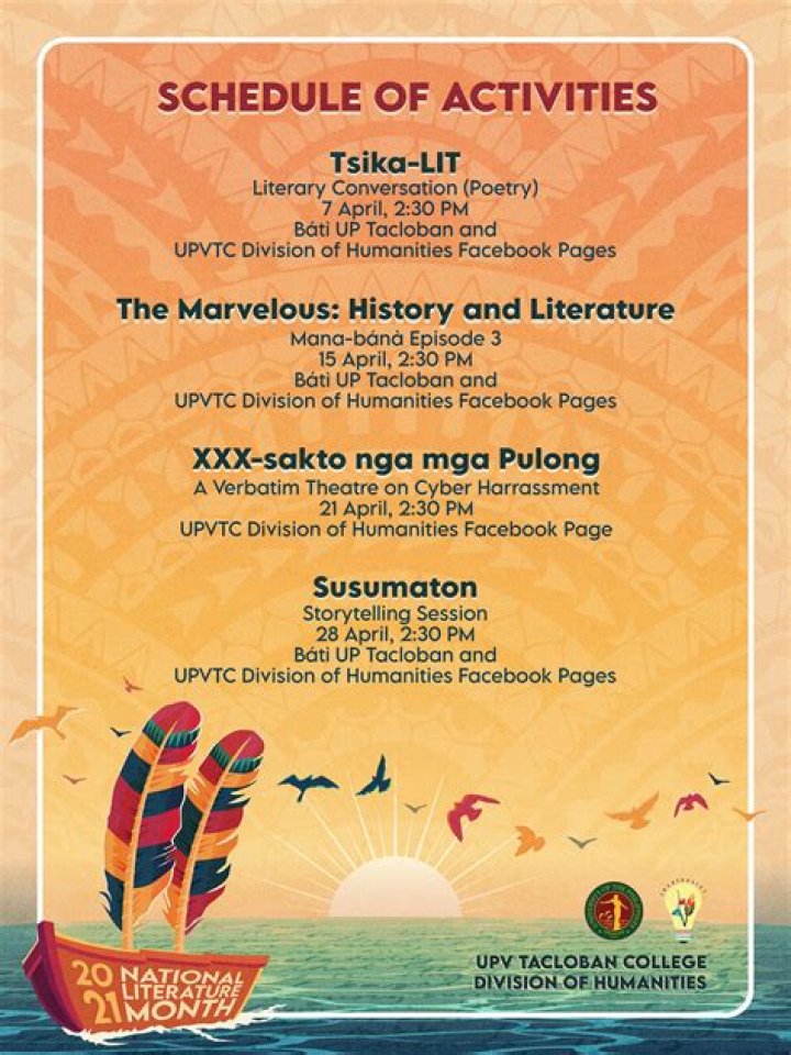 UP Tacloban Celebrates Literature Month University of the Philippines