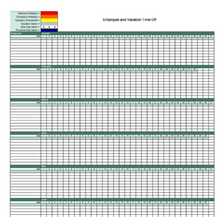 Vacation and Sick Time Tracker Spreadsheet Sick time, Sick, Time tracker