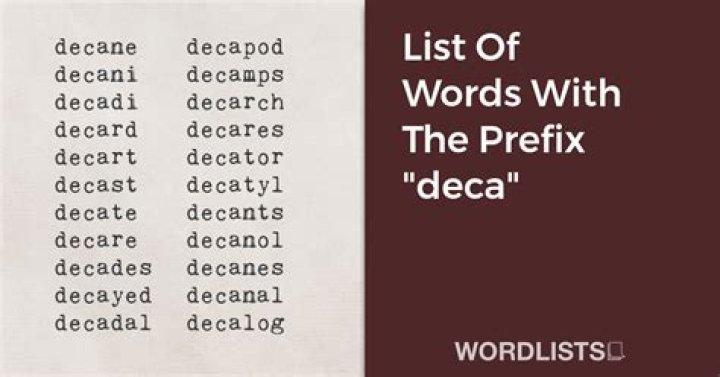 What is the meaning of the prefix deci?