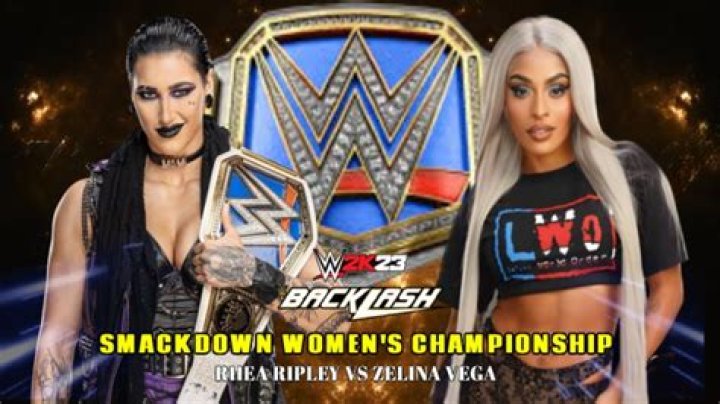 Zelina Vega SmackDown Women's Championship Match WWE Backlash 2023
